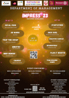 Impress'23 Management Fest Poster